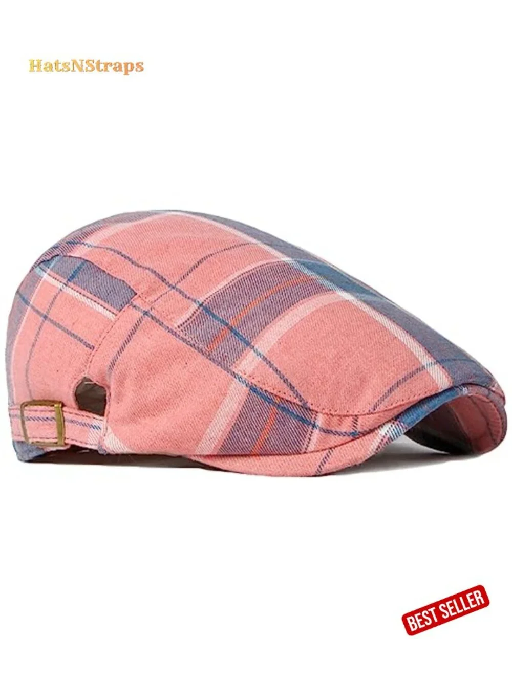 Unisex Newsboy Cap - Ivy Gatsby Cabbie Driving Beret Hat with Adjustable Straps